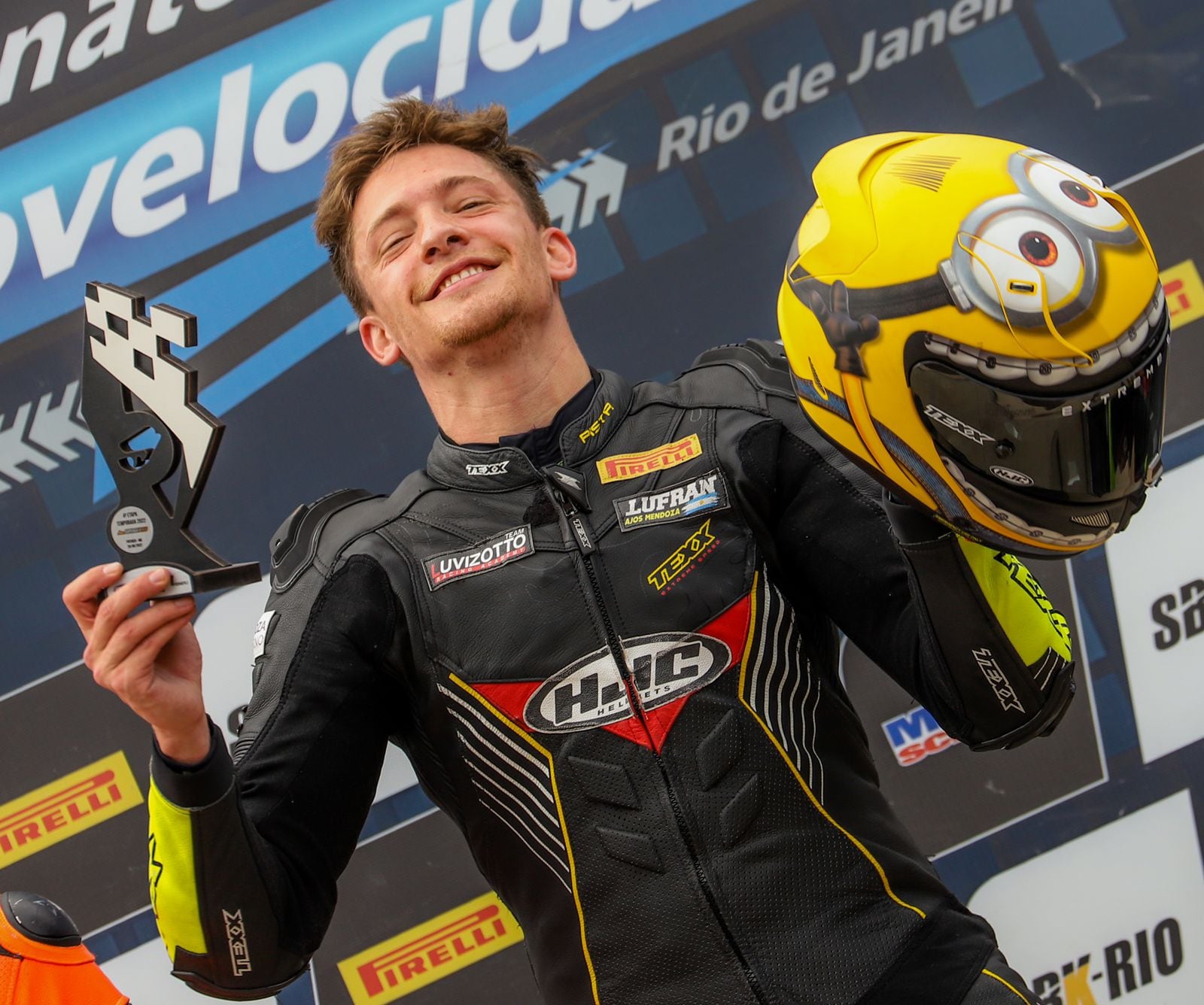 Franco Pandolfino se volvió a subir al podio luego de aquel tercer puesto en el Superbike de Brasil la semana anterior. 