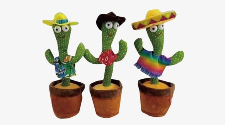 El simpático cactus contiene letras musicales con apología a la cocaína y al suicidio.