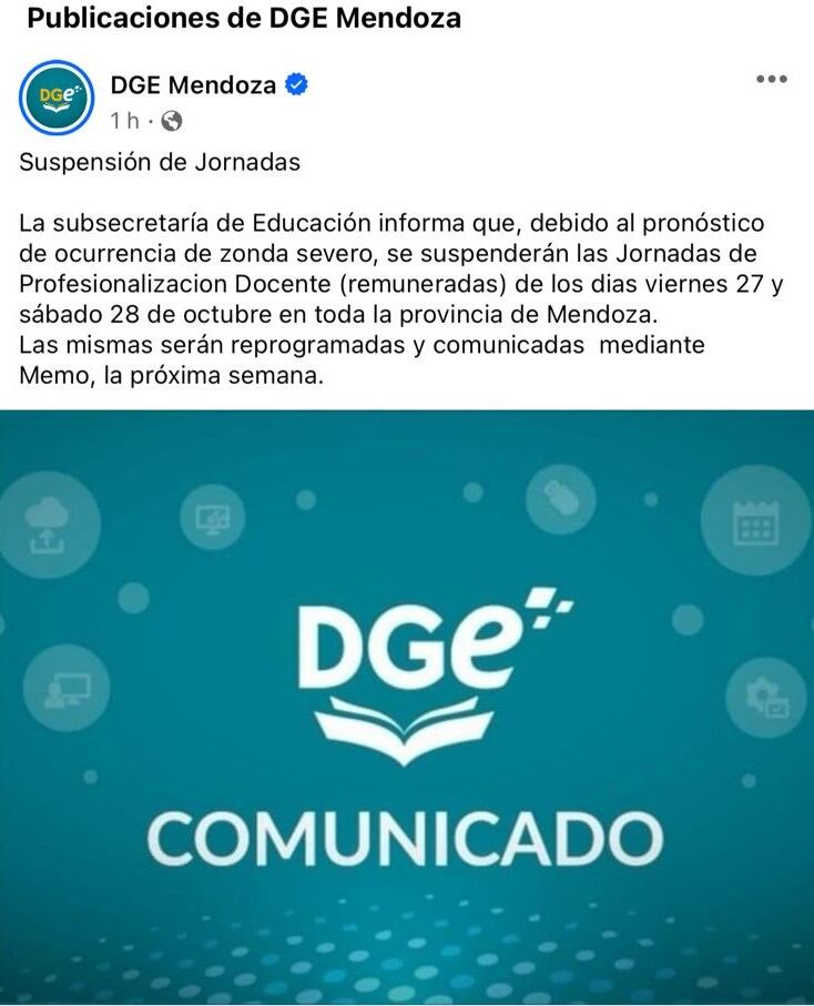 Los comunicados oficiales de la DGE se confunden con los falsos