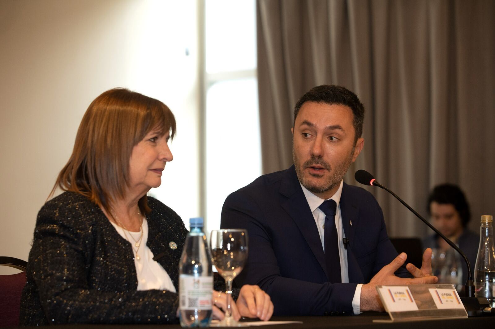 Bullrich y Petri presentaron su fórmula en el hotel NH (Foto: Clarín)