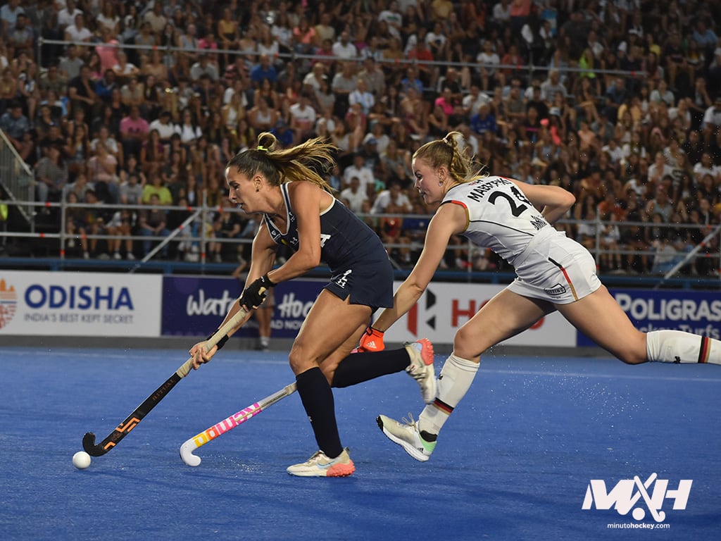 Las Leonas cayeron ante Alemania por la Pro League / Gentileza: Minuto Hockey.