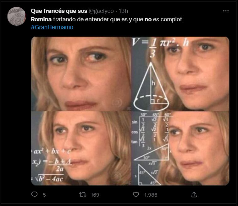 Los memes por la confusión de Romina y el complot