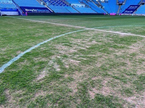 El estado de la cancha del Coventry City