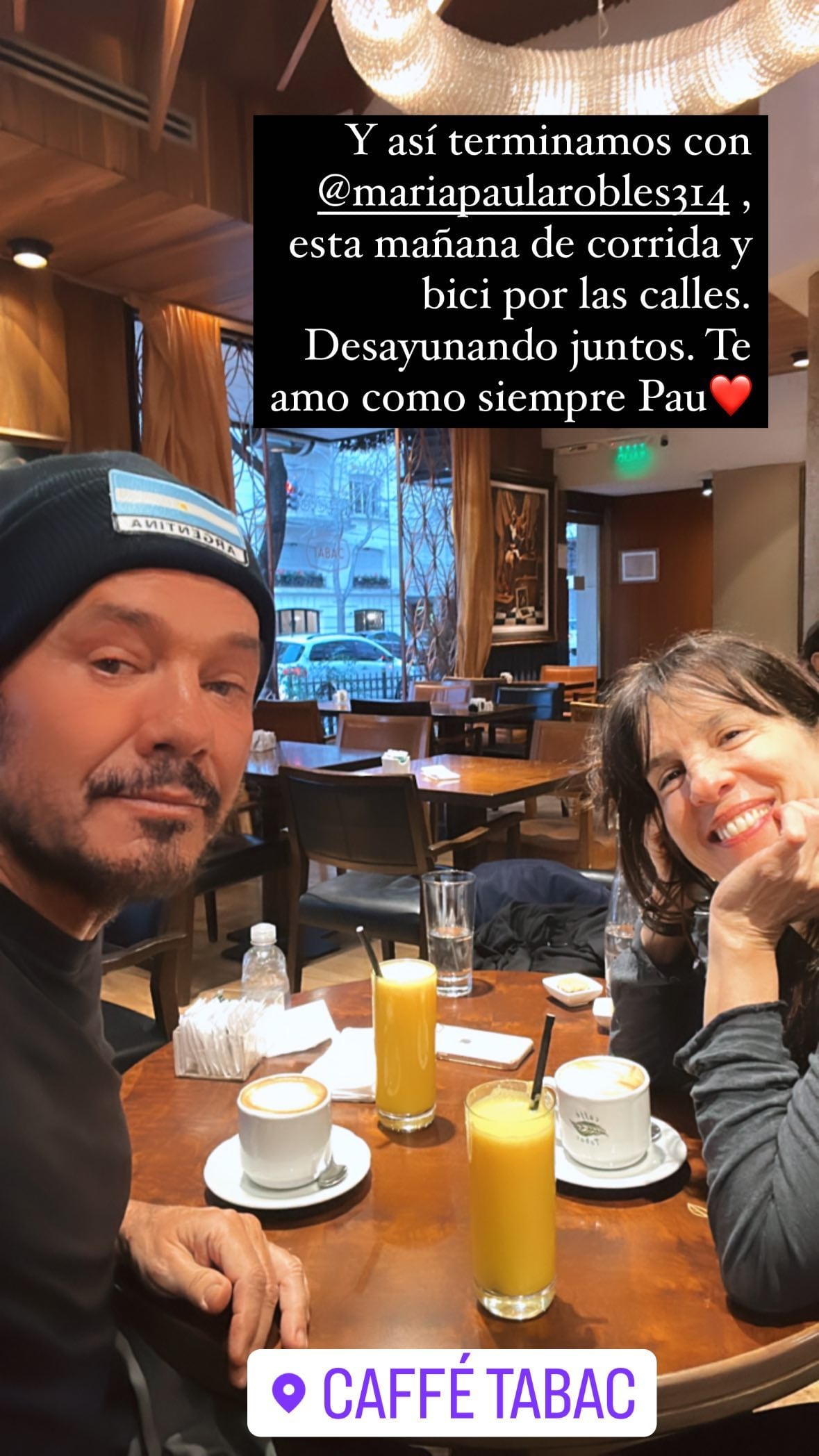 Marcelo Tinelli y Paula Robles volvieron a compartir momentos.