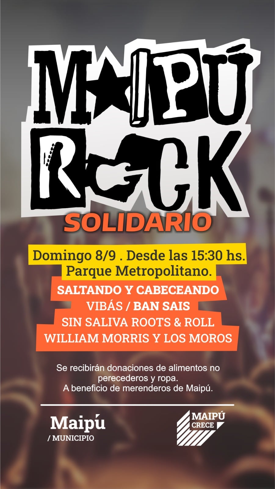 Maipú Rock: Una fiesta de música y solidaridad que ya es tradición