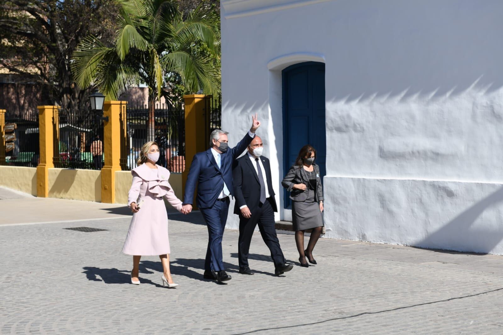 El presidente Alberto Fernández en Casa Histórica.