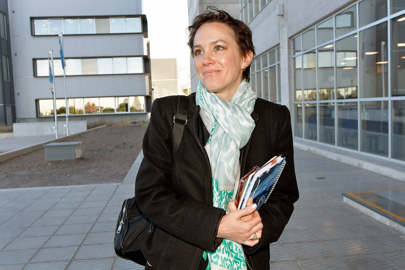 Elena Quinteros, abogada defensora de la Secretaria de Gobierno de Las Heras, Janina Ortiz. Foto:  Orlando Pelichotti

