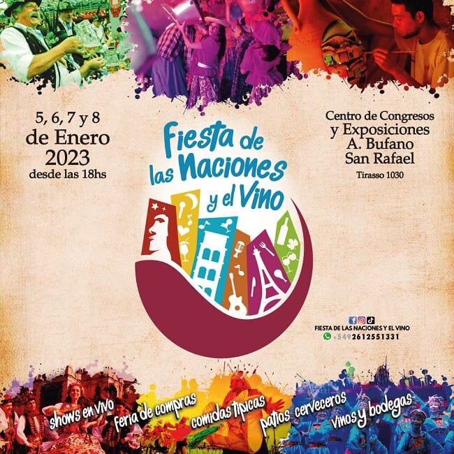 Fiesta de las naciones y el vino.