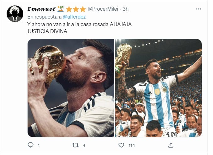 Reacciones en Twitter al tuit de 2018 de Alberto Fernández donde avalaba que Messi no juegue más en la Selección Argentina