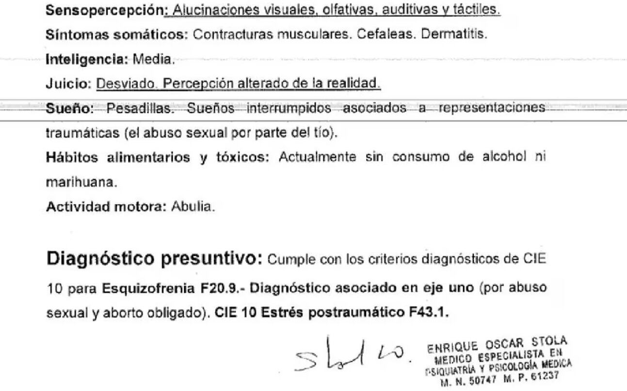 Las pericias psicológicas a Nahir Galarza (Gentileza / TN)