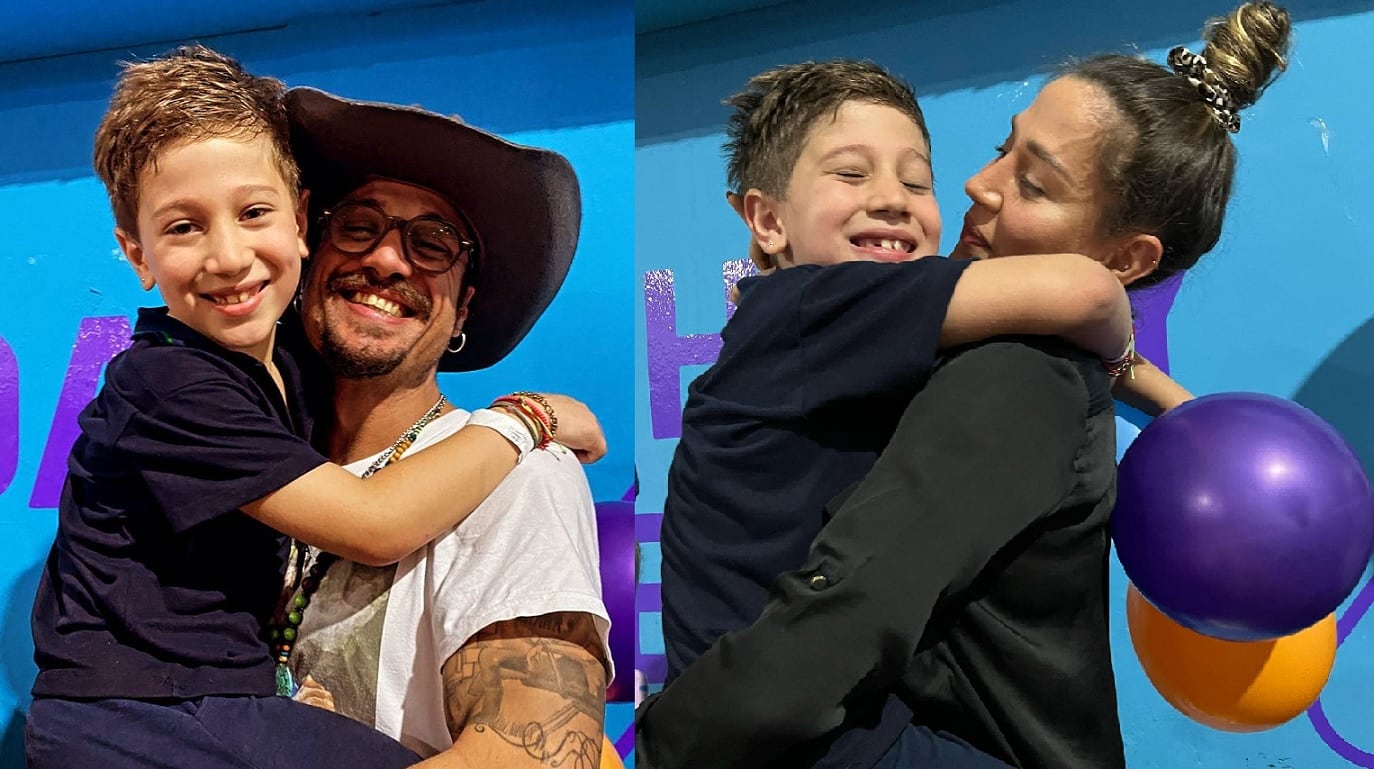 Jimena Barón y Daniel Osvaldo festejaron juntos el cumpleaños de su hijo Momo en marzo.