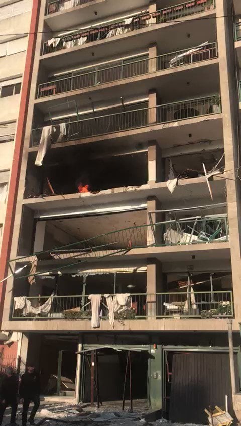 Explosión en Montevideo.