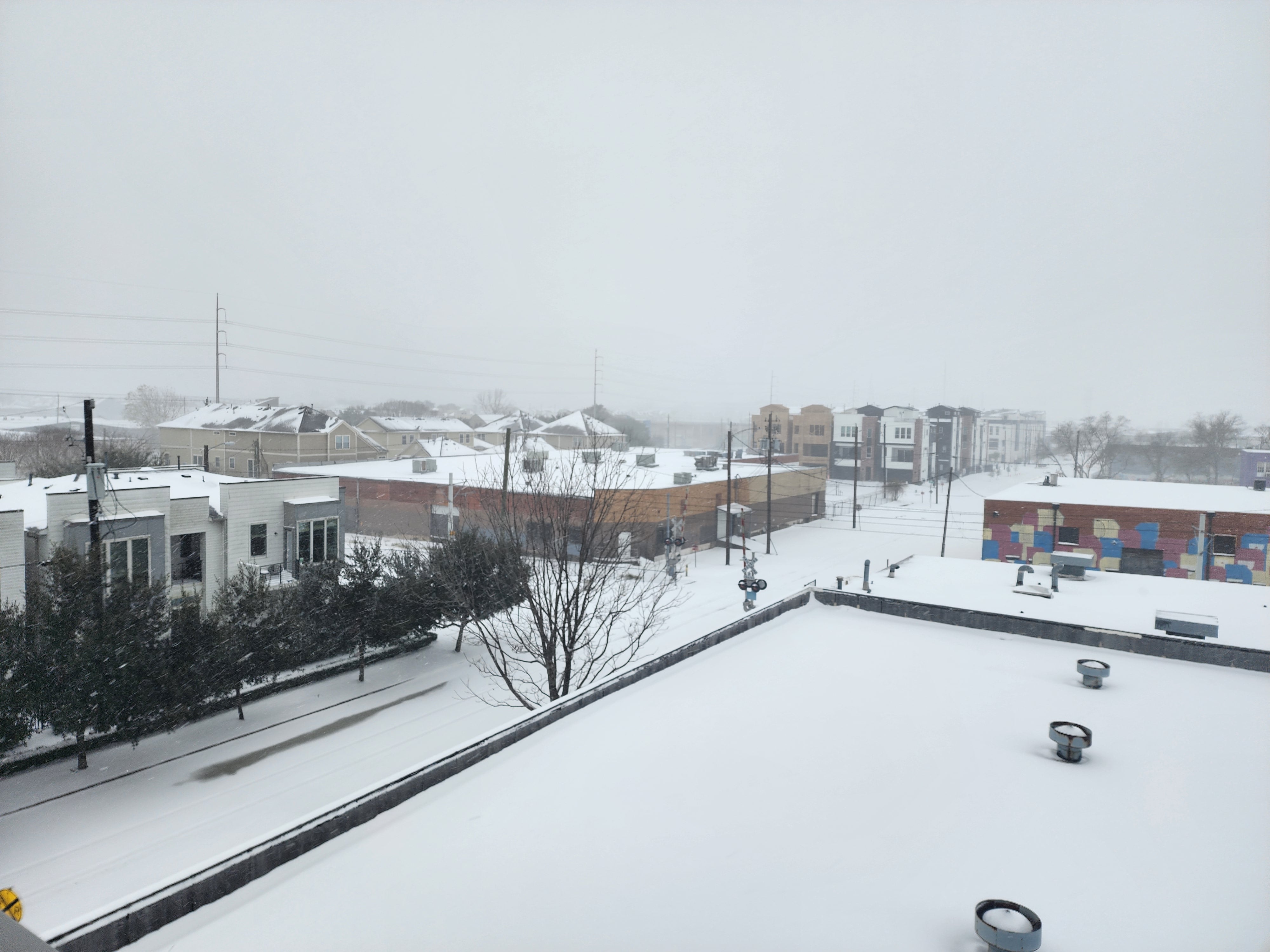 Texas bajo la nieve. Foto: Redes.