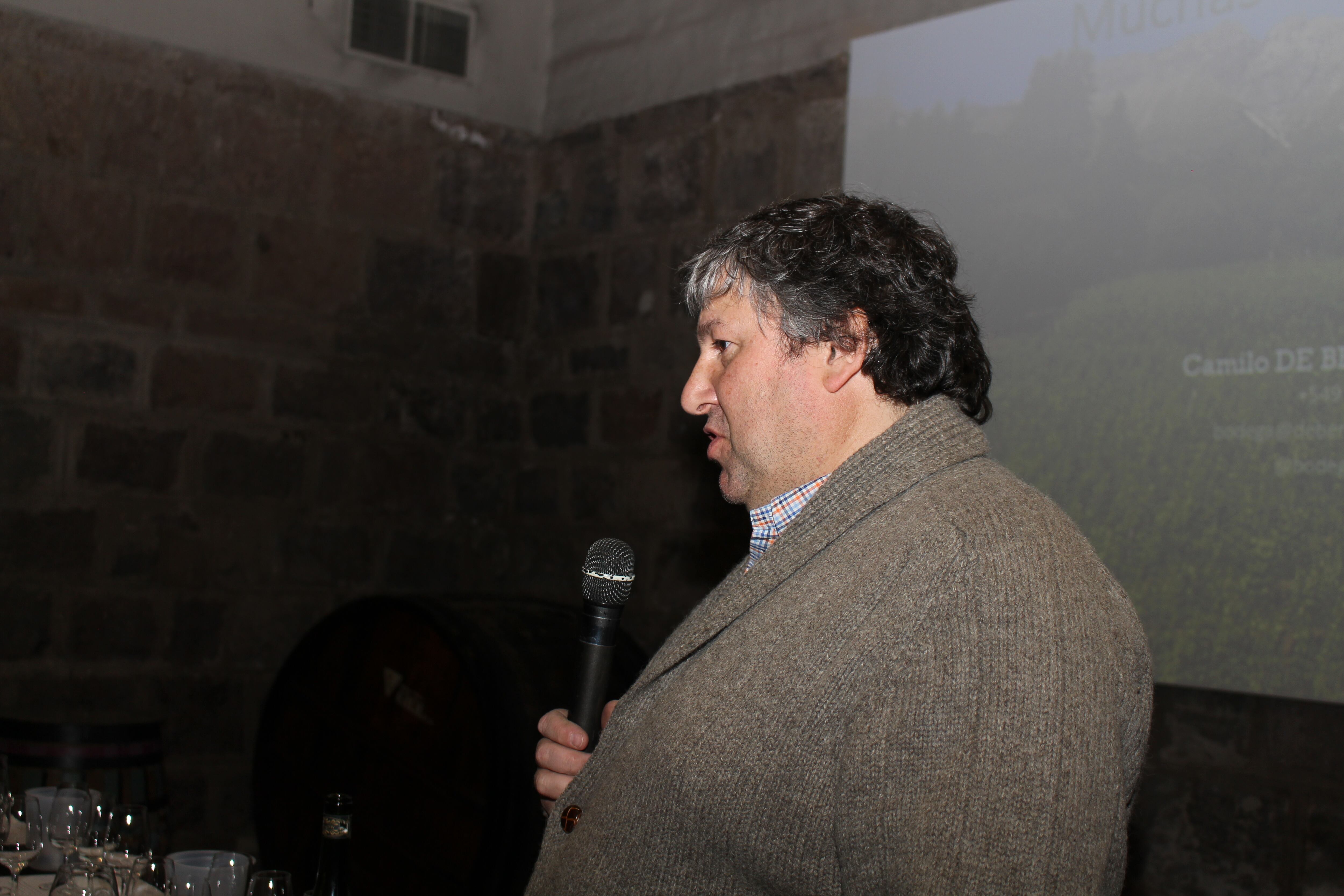 Camilo de Bernardi (Bodega Familia de Bernardi), el tercer disertante del encuentro.