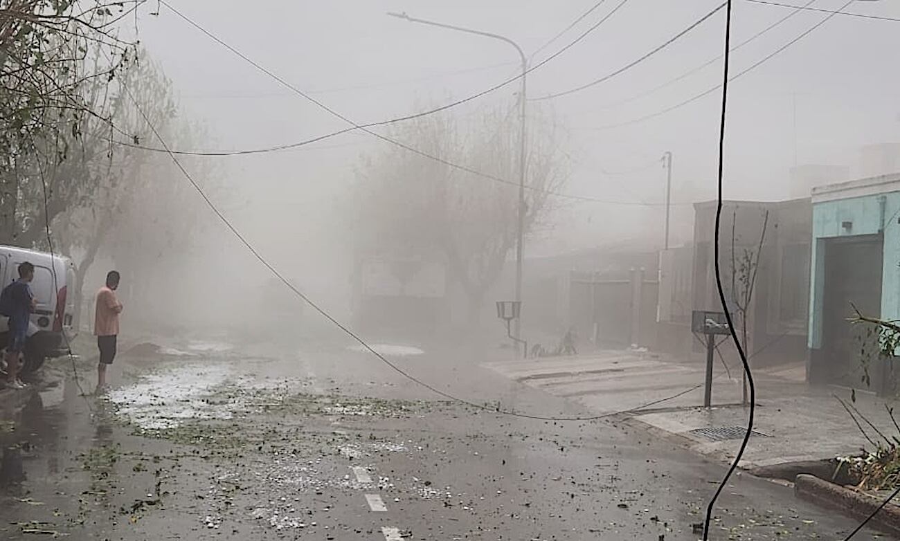 Fray Luis Beltrán, una de las zonas más golpeadas por el granizo (Gentileza)