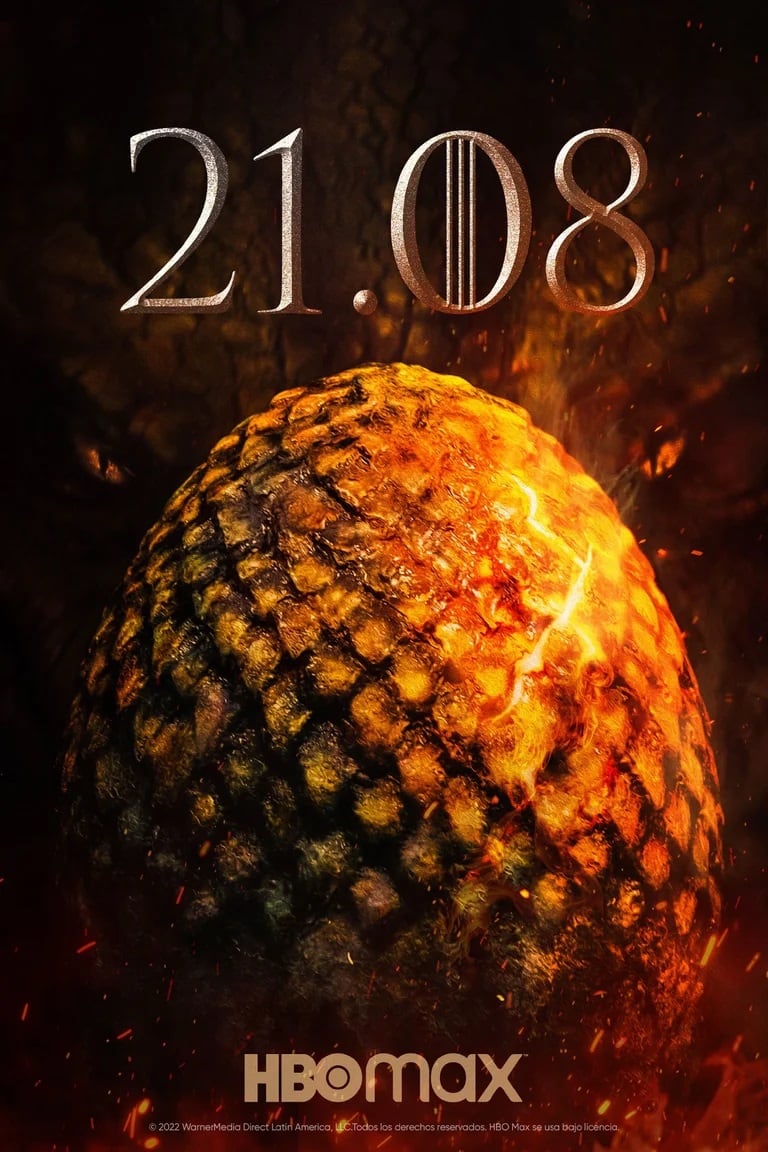 Póster oficial de "House of the Dragon" (HBO Max)