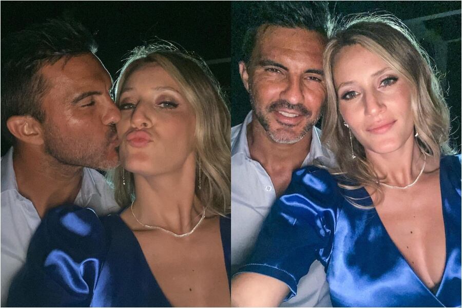 Mica Viciconte y Fabián Cubero, más felices que nunca.