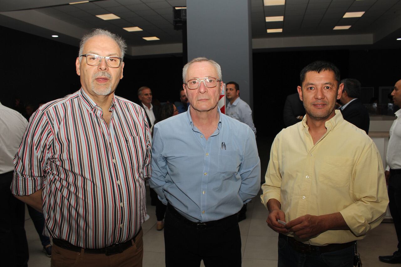 Enrique Piscolo, Mario Piazzoli y Mauricio Zangrandi. Foto: Nicolás Guevara