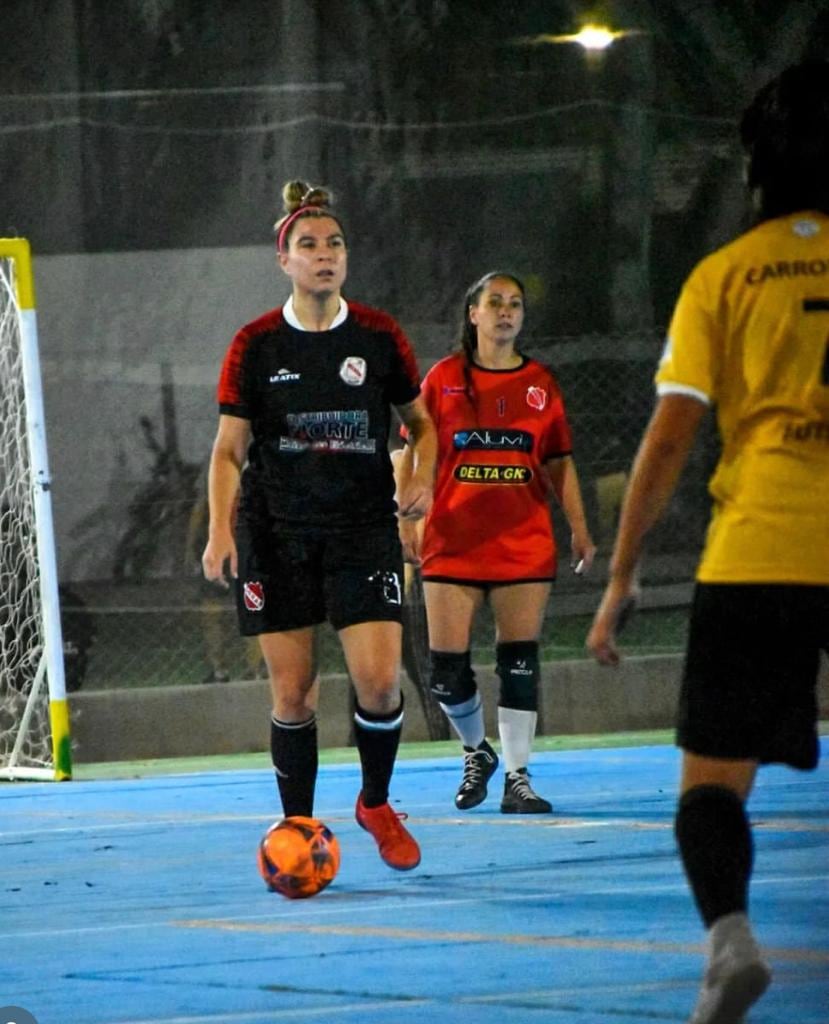 Giuliana en la cancha 