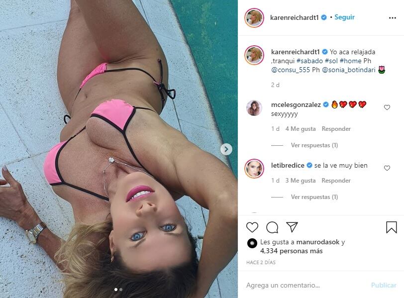 Karen Reichardt  en redes sociales