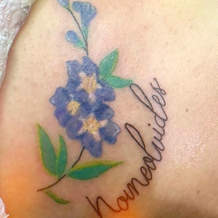 Malena Galmarini se tatuó por primera vez y dijo que es una forma de "resistencia" al gobierno de Milei. Foto: Instagram.