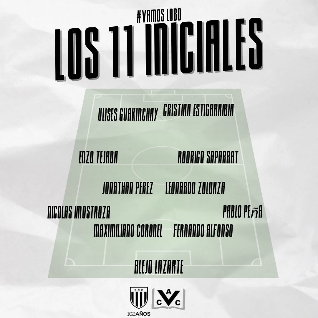 Los 11 de Pacífico para el inicio del duelo