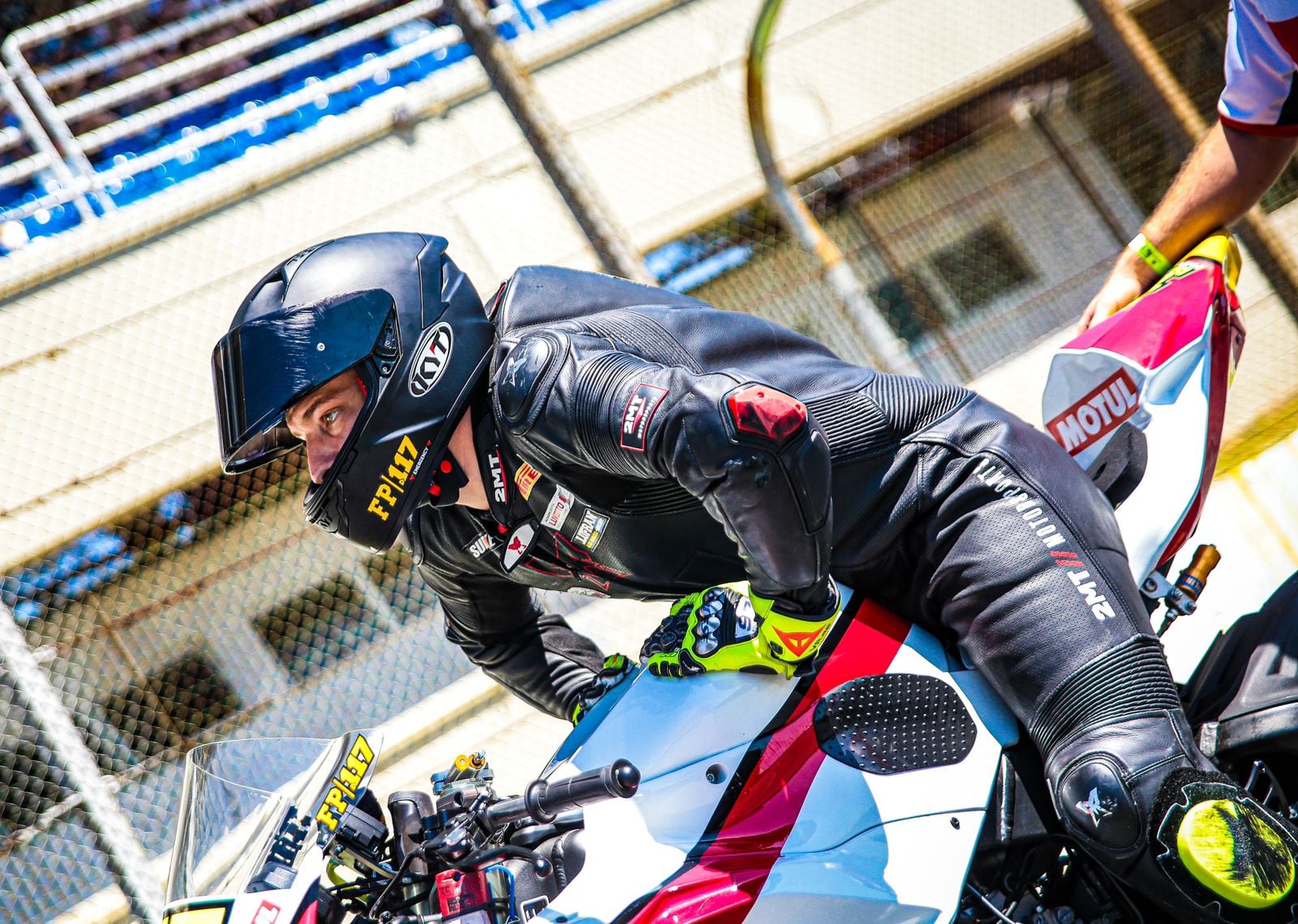 El mendocino Franco Pandolfino, en la primera fecha del Superbike de Brasil./Gentileza