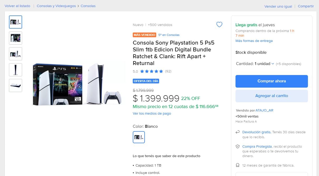 En Argentina, este es el precio de la PlayStation 5.