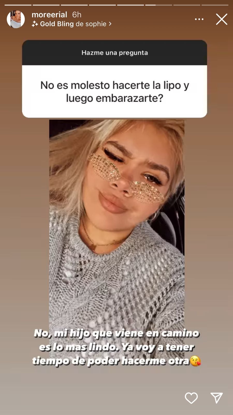 Morena Rial sincera con sus seguidores sobre su embarazo y cirugías.