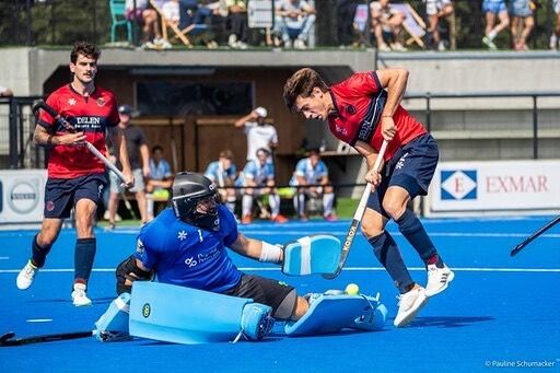 Tomás Santiago y Lucas Martínez cara a cara en la liga de bélgica, donde ambos juegan actualmente. - Instagram