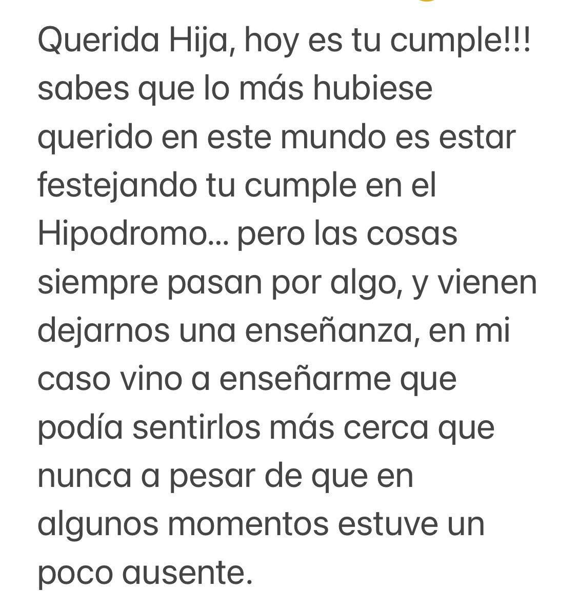 En el día del cumpleaños de Tini Stoessel, su papá le escribió una emotiva carta desde el hospital