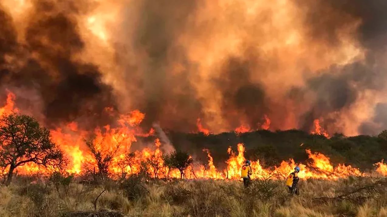 Incendios en Córdoba. Noticias Argentinas