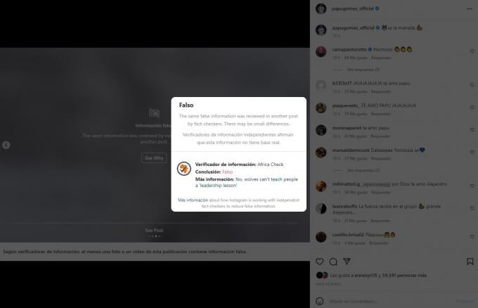 El posteo del Papu Gómez que recibió una dura advertencia de Instagram