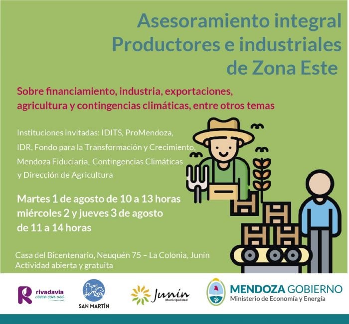 Economía brindará asesoramiento integral a productores e industriales de la zona Este