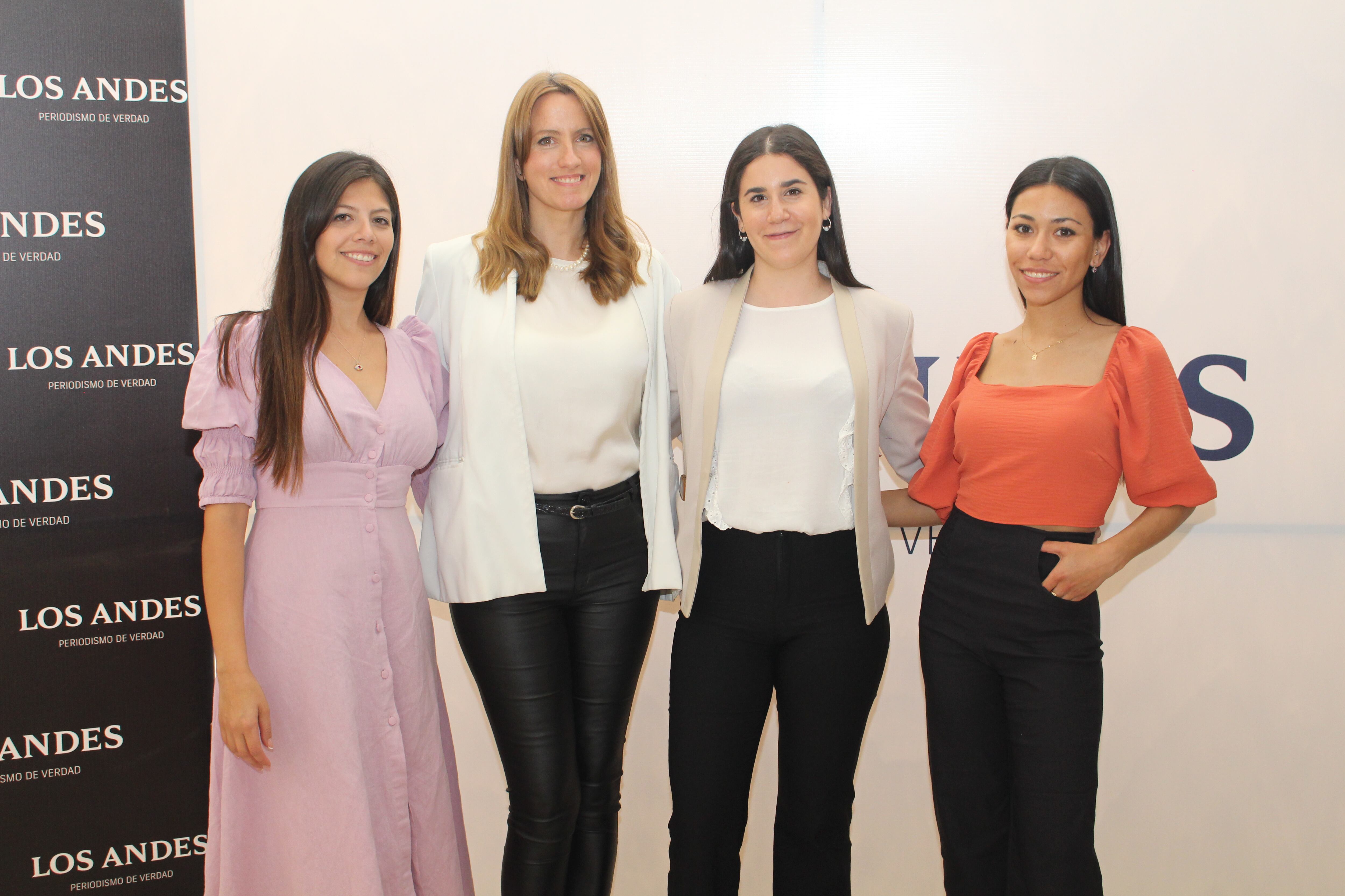 De Los Andes, las organizadoras: Florencia Afranllie, Julieta Nadin, Rocío Barros y Evelyn Oliva.