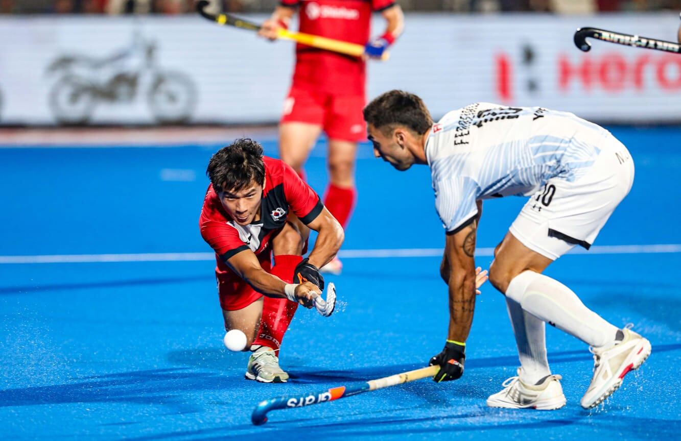 La Selección Argentina de Hockey sobre césped perdió con Corea del Sur y quedó eliminada del mundial / Gentileza.