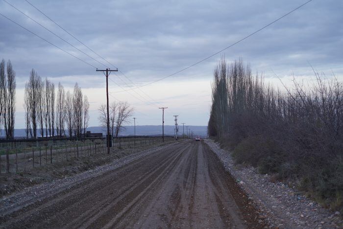 Calle La Vencedora, en Gualtallary