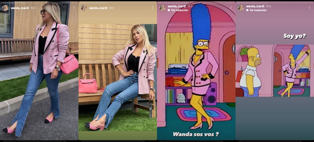 Wanda se rió de sí misma en las redes.