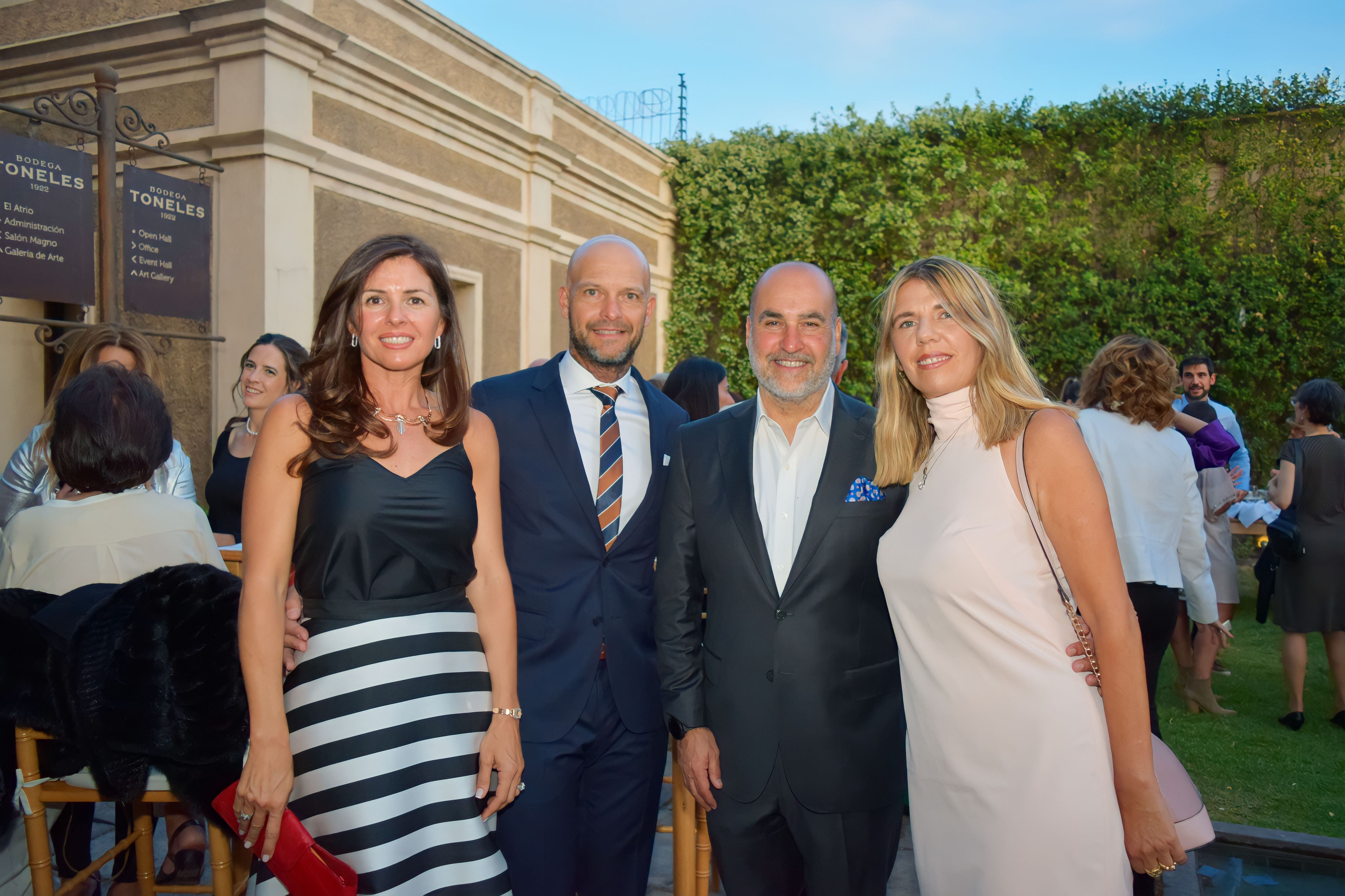 Andrea Richardi, Rubén David, Fabian Davin y Leonor Seru