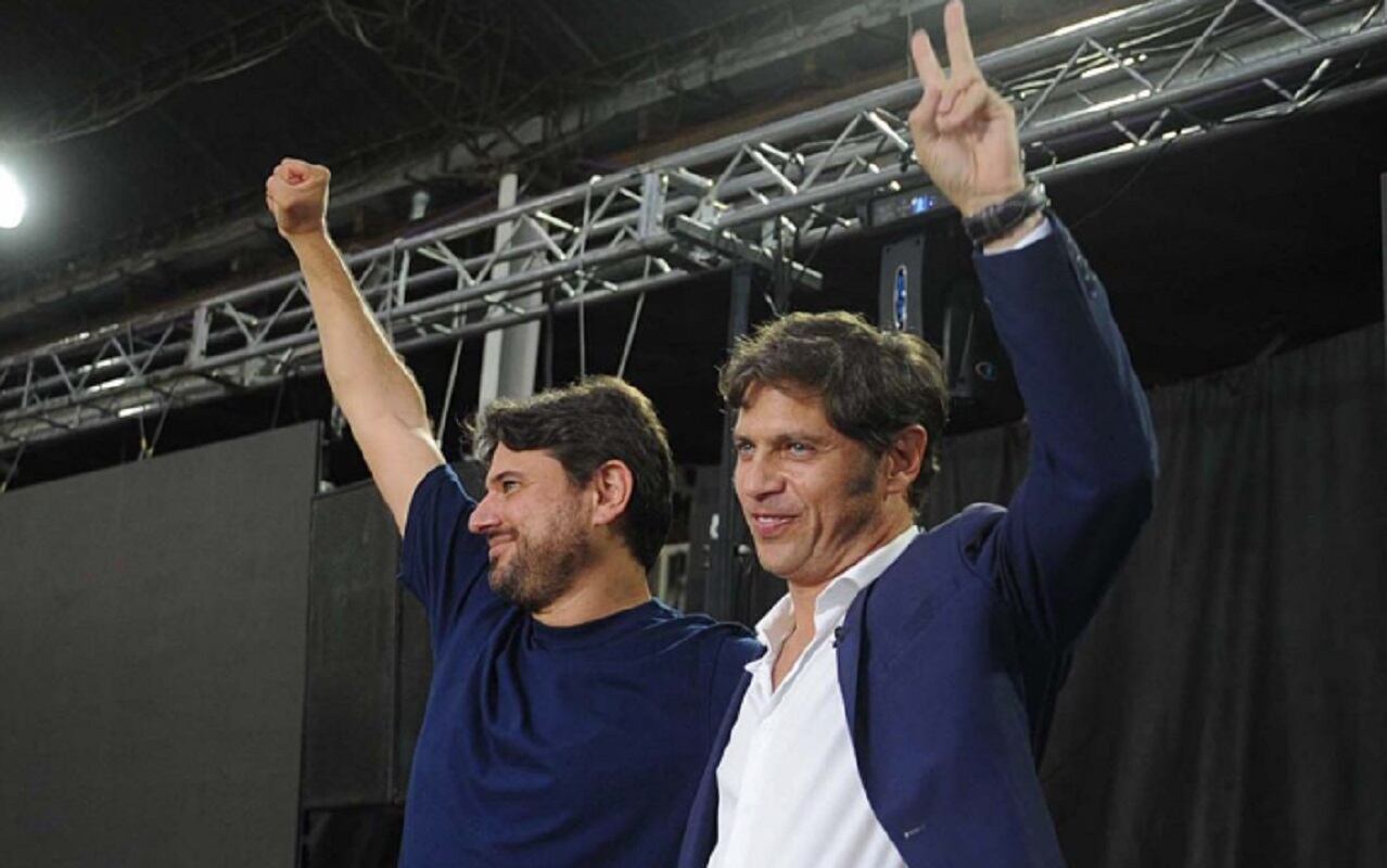 Juan Grabois y Axel Kicillof (Télam)