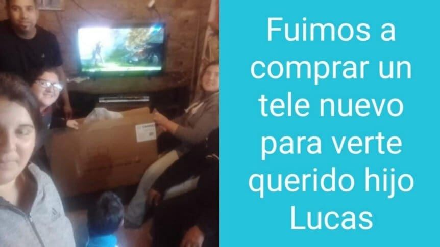 El emotivo mensaje que publicó la madre de Lucas Palma en su estado de WhatsApp el fin de semana.