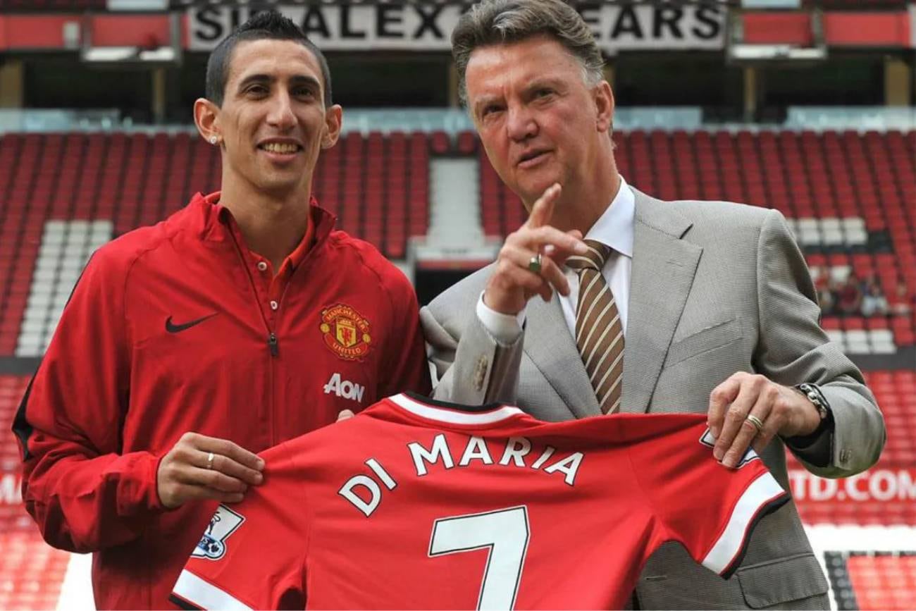 Van Gaal le respondió a Di María y se dio el gusto de bromear al respecto (Manchester United)