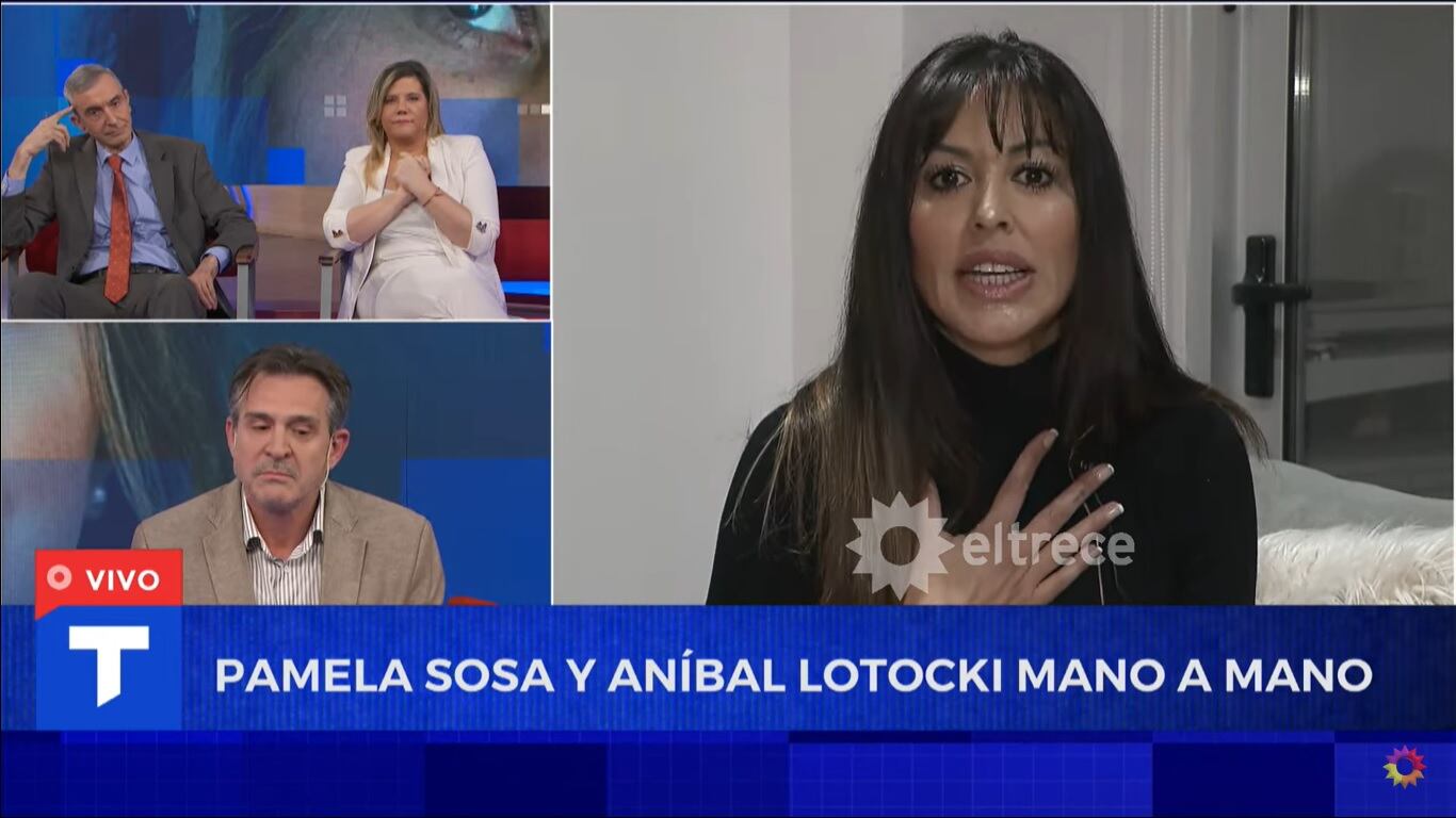 Pamela Sosa cruzó en vivo a Aníbal Lotocki.