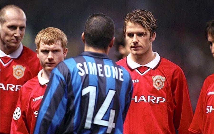 David Beckham y el Cholo Simeone