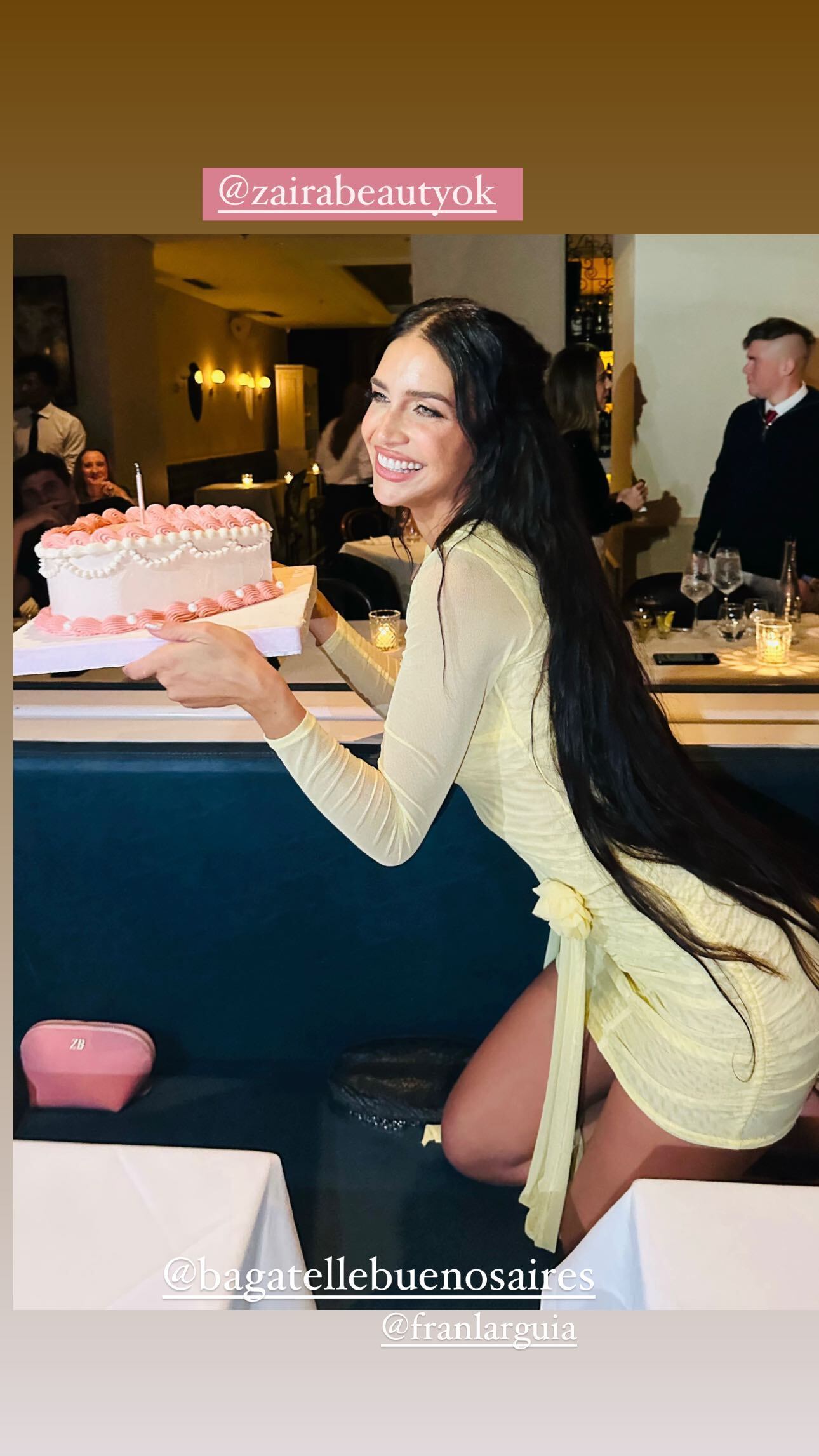 Así se lució Zaira Nara para su cumpleaños.