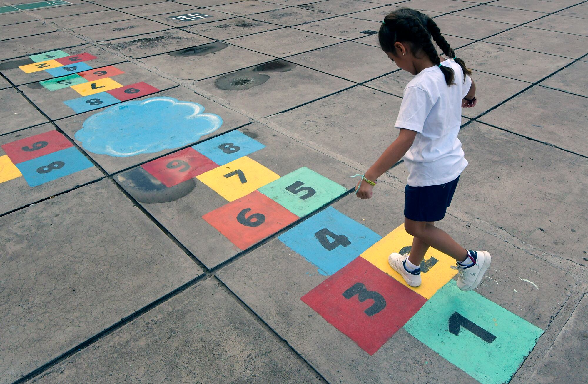 Primer día de clases en la Escuela Quintana. Foto: Orlando Pelichotti