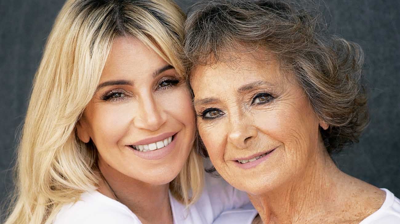 Florencia Peña junto a su mamá. Foto: Gentileza