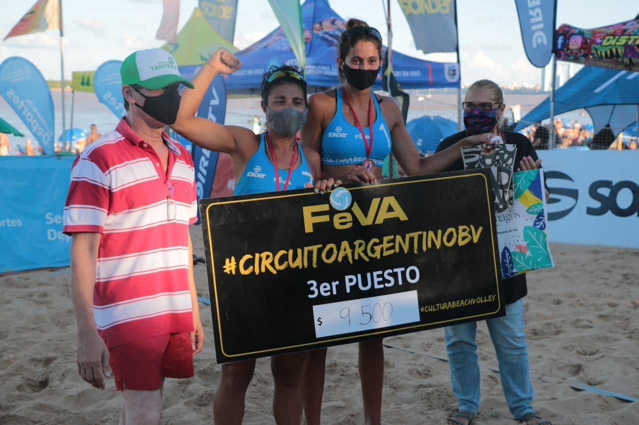 Las mendocinas Maia Najul y Laura Moreno se quedaron con el premio al tercer puesto./Gentileza