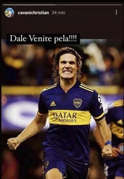 Cristian Cavani y el deseo de que su hermano juegue en Boca