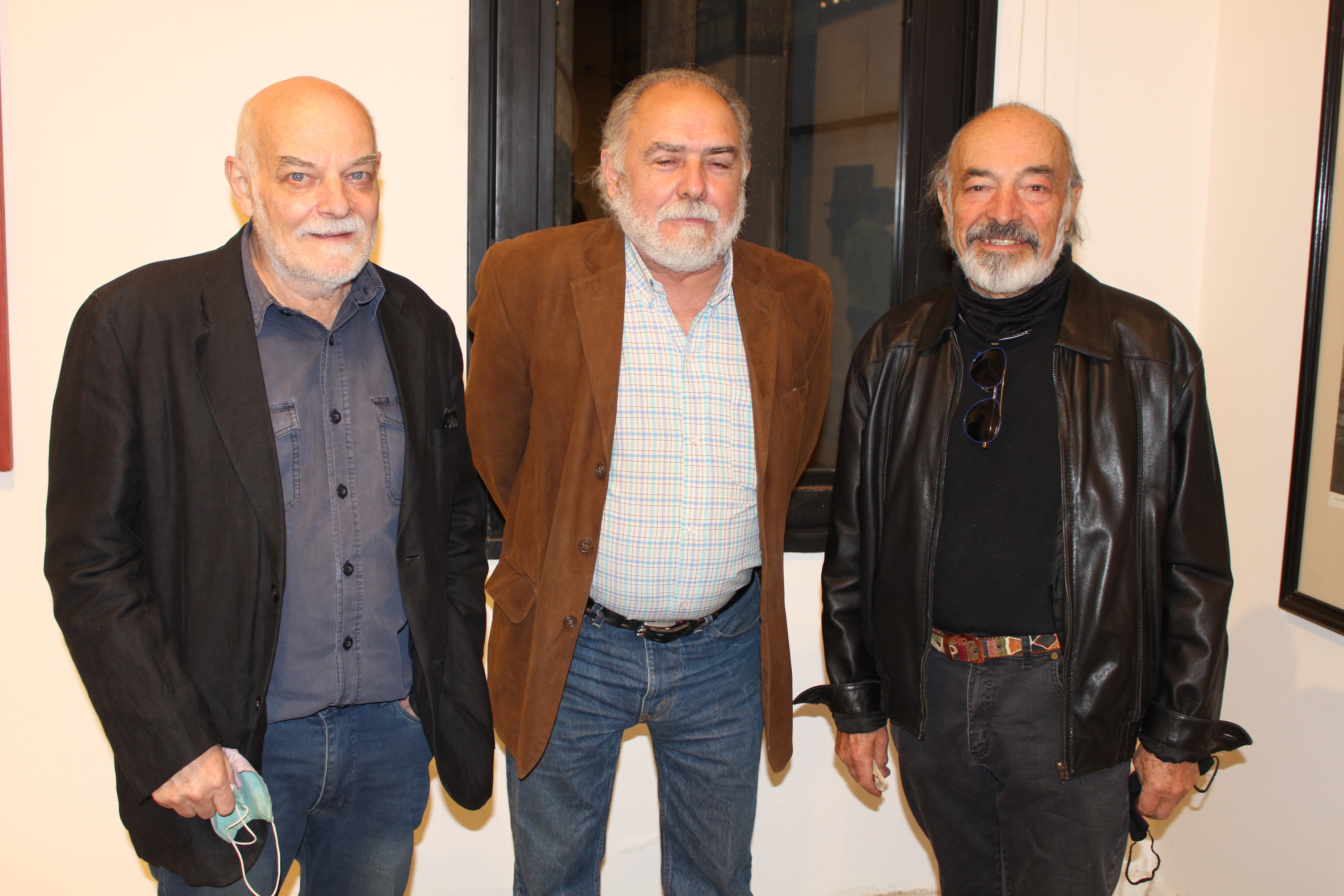 Cristian Delhez, Antonio Alterio y Mario Delhez.